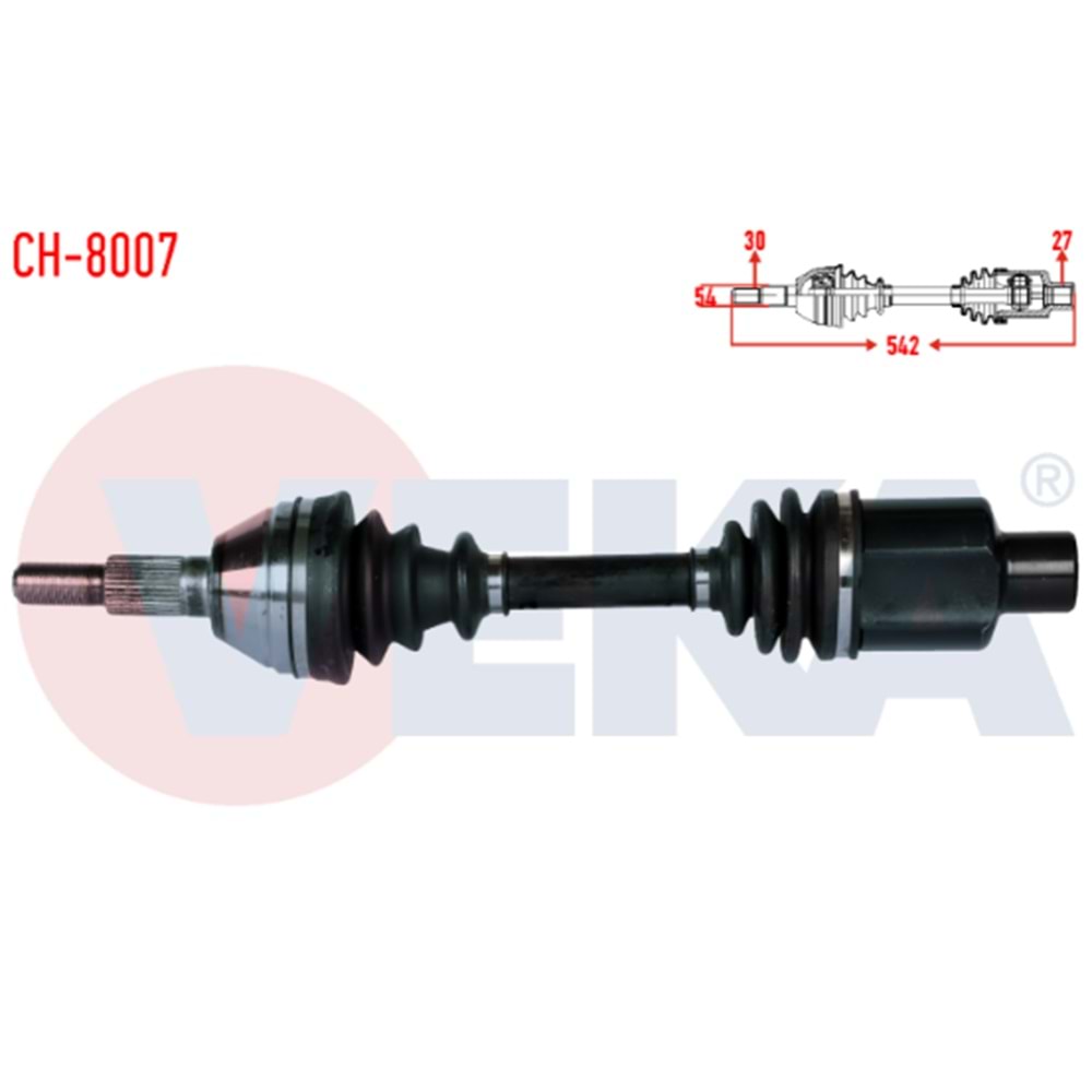 AKS KOMPLE SAĞ ÖN CAPTİVA C100 OTOMOTİK 4X4