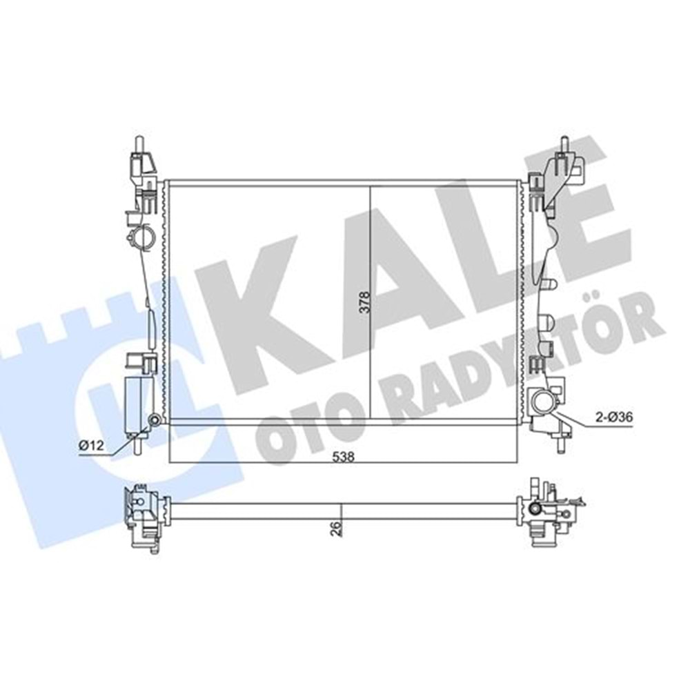 SU RADYATÖRÜ CORSA D A12XER A14XER