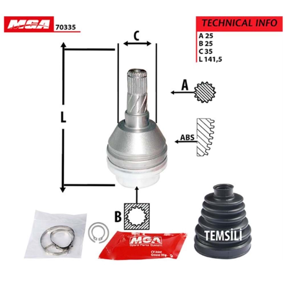 AKS KAFASI SOL İÇ ASTRA H Z13DTH
