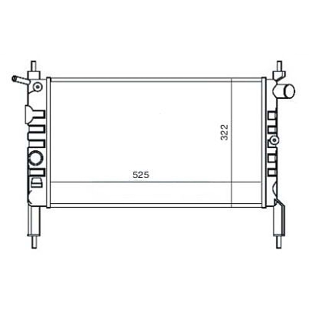 SU RADYATÖRÜ ASTRA F 1,4 8V MANUEL