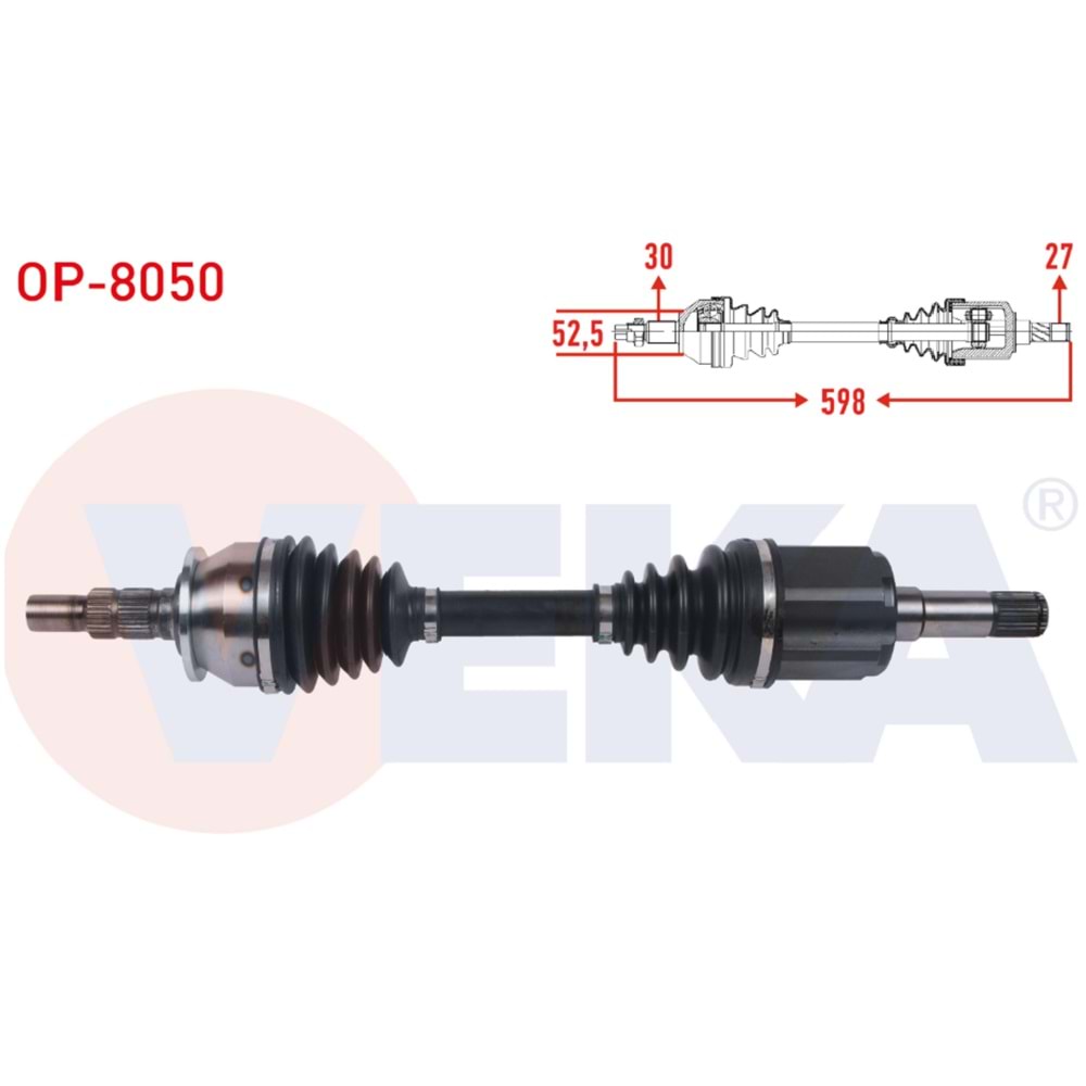 AKS KOMPLE ASTRA J ÖN SAĞ B16DTH OTOMOTİK