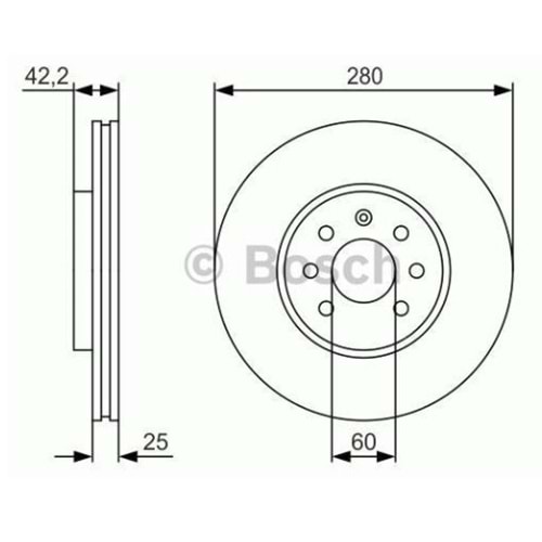 FREN DİSKİ ÖN ASTRA H 4 BİJON 1ADET