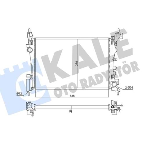 SU RADYATÖRÜ CORSA D A12XER A14XER