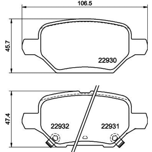ARKA FREN BALATASI MOKKA 1,4 1,6 2015>