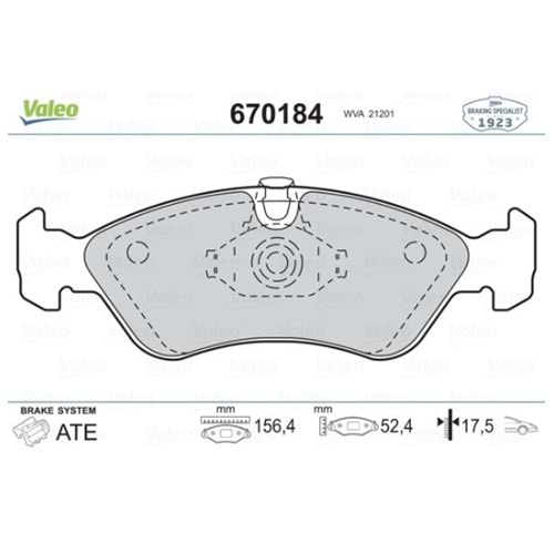 BALATA ÖN VECTRA A 2,0