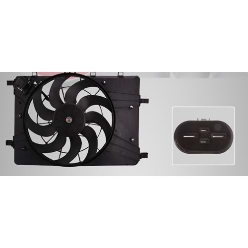 FAN MOTORU KOMPLE A16XER CRUZE ASTRA J