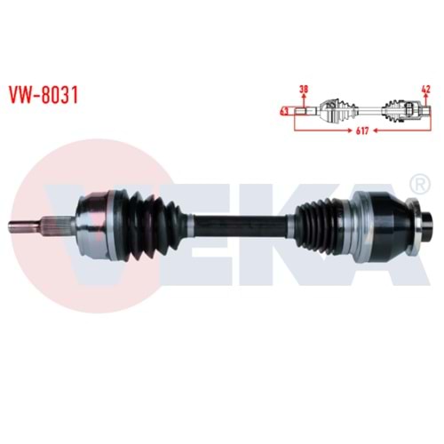 KOMPLE AKS SOL ÖN VOLKSWAGEN TRANSPORTER VI 2.0 TDİ 2015-