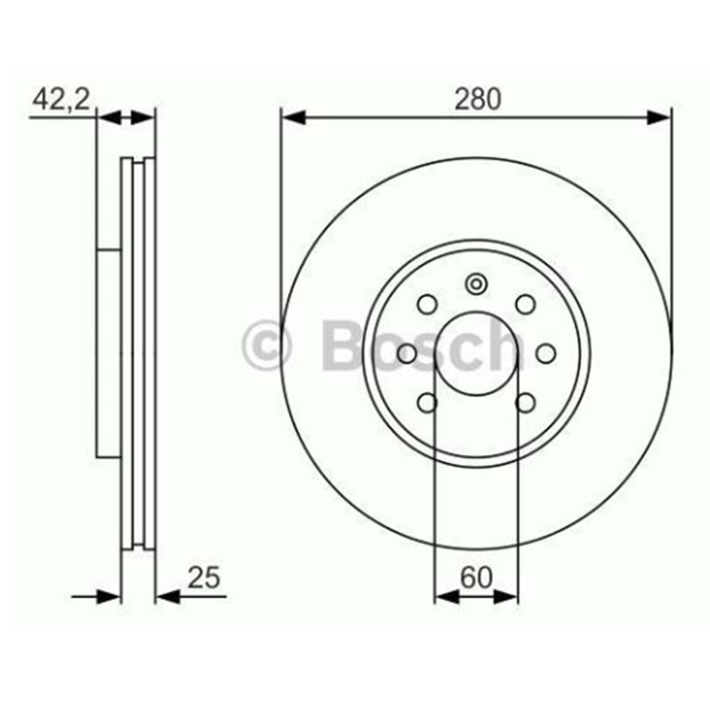 FREN DİSKİ ÖN ASTRA H 4 BİJON 1ADET