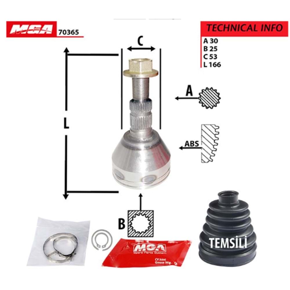 AKS KAFASI DIŞ VECTRA C