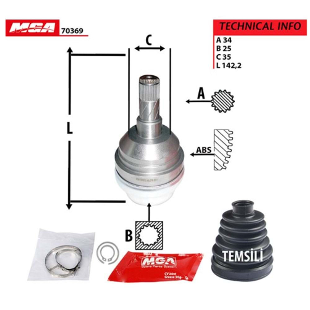 AKS KAFASI İÇ VECTRA A B 1,8 2,0