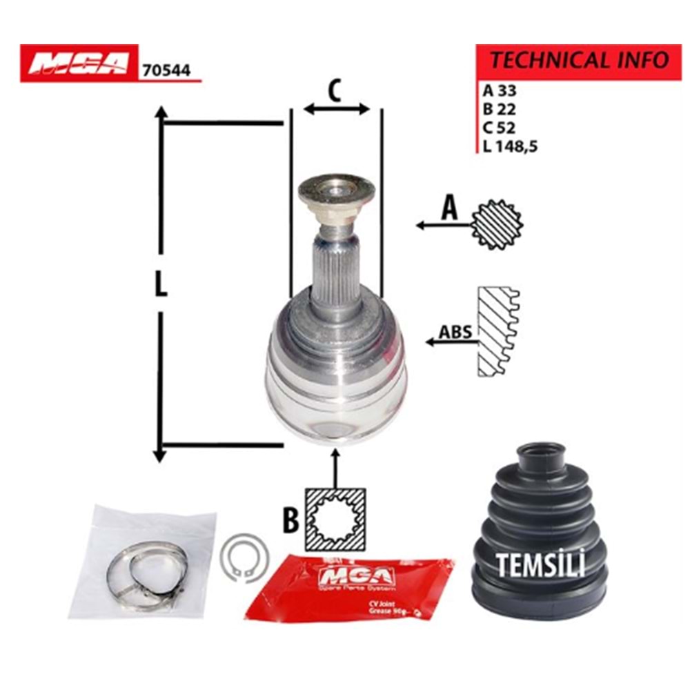 AKS KAFASI DIŞ LACETTİ R+L